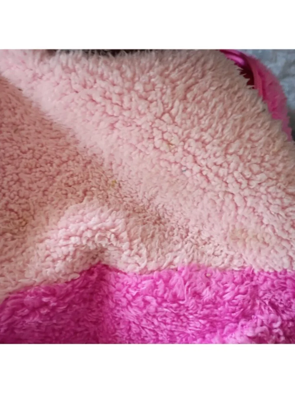 Back Pack Fluffy Pink With Plush Elephant